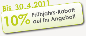 Frühjahrs-Rabatt
